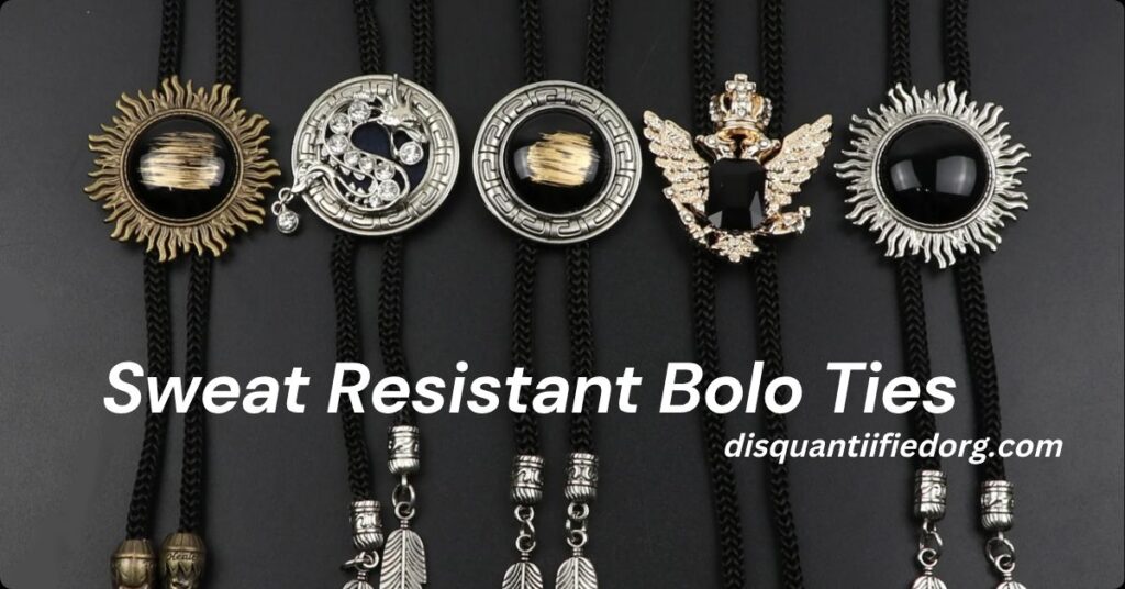 sweat resistant bolo ties