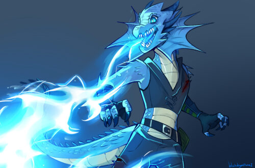 blue dragonborn