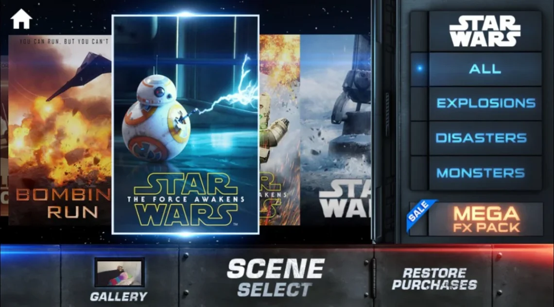 Star Wars Movie FX Maker Codes