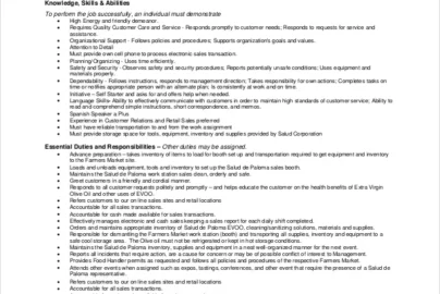 Tractor Supply Sales Associate Job Description