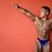 Posing Trunks Bodybuilding Mend Gold Lama'