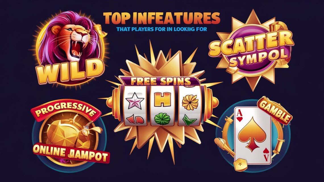 What are the top features that players are looking for in online slots?