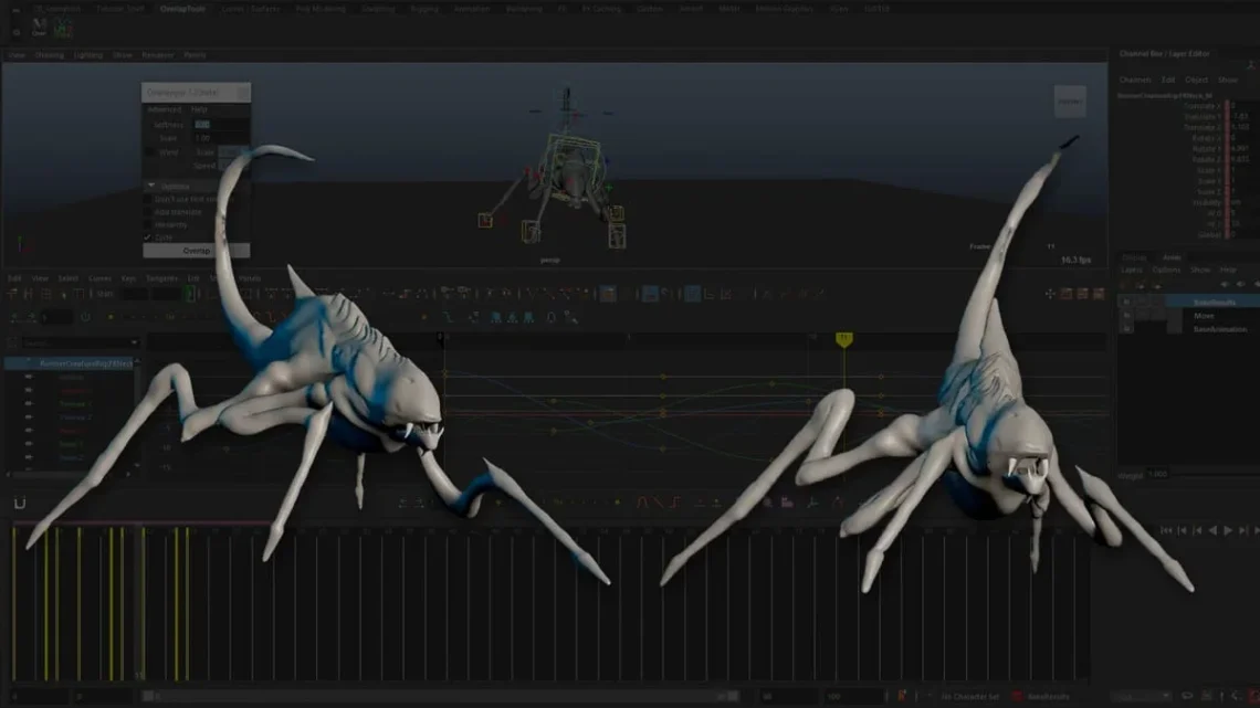 教程 creature animation for games with Christian Brierley