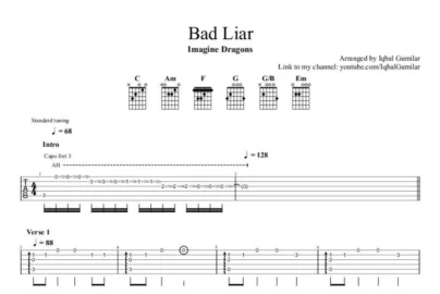 Imagine Dragons - Bad Liar Chords