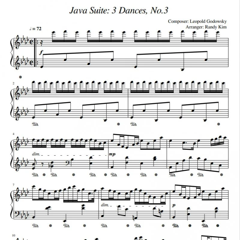 Künstlerleben Sheet Music Godowsky