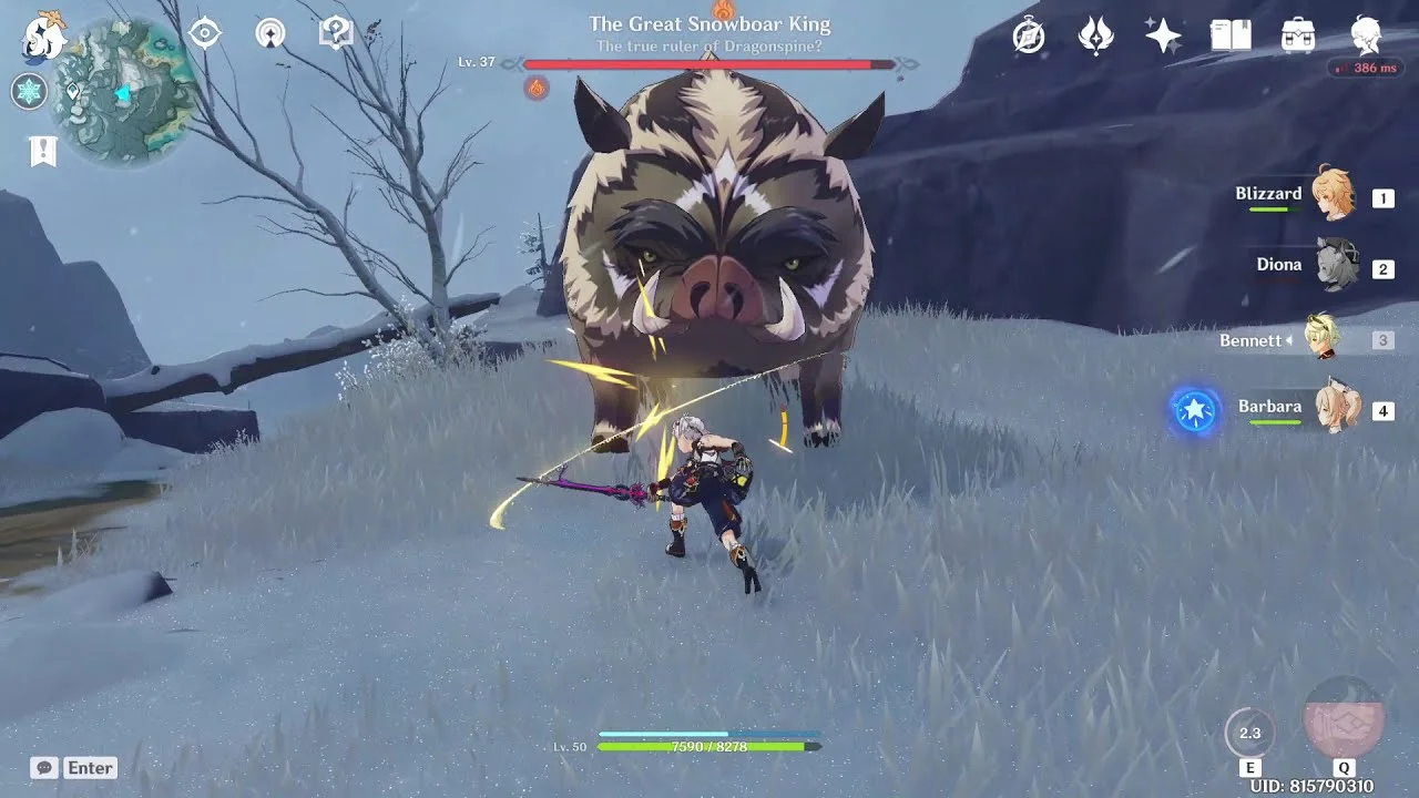 Genshin Ancient Red Mane Boar Respawn Time