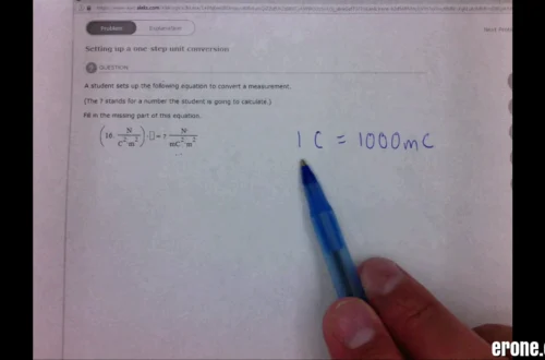 Setting Up A One Step Unit Conversion Aleks Answers