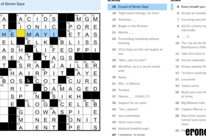 Recently Dated NYT Crossword Clue