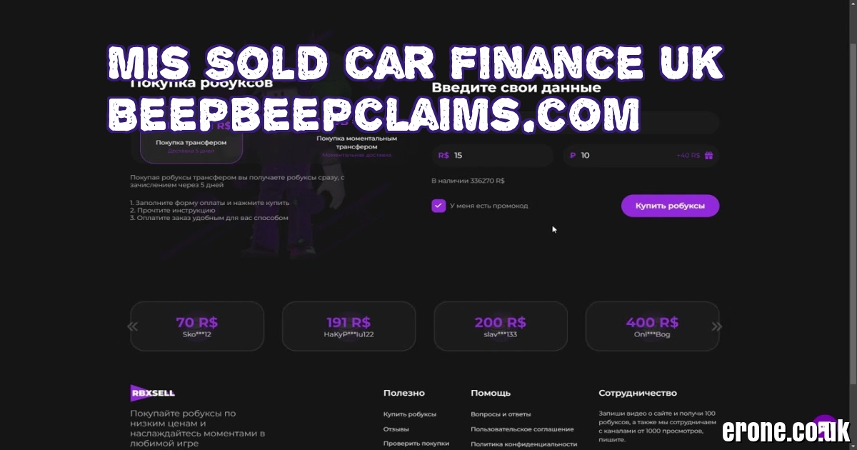 Mis Sold car Finance UK Beepbeepclaims.com